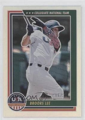 2022 Panini USA Baseball Stars & Stripes Holo Gold /99 Brooks Lee #17 - Image 1 of 2