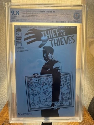 Thief of Thieves 1B Comics Pro B&W Variant CBCS 9.8 Robert Kirkman 2012 - Image 1 of 2