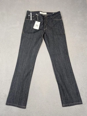 Pantalones de mezclilla rectos originales Five Four para hombre 34 lavado oscuro índigo 7-CO-343-OS Foto 1 de 4