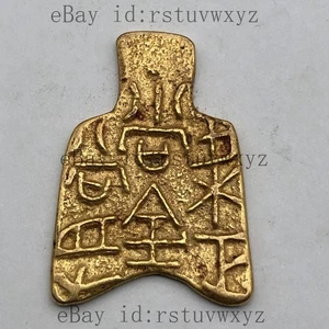 Primavera Otoño Período y Estados Combatientes Período Bu Moneda Cobre Dorado - Imagen 1 de 5