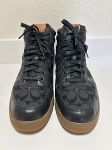 Coach Q781 Palmer Leather-Lined High-top Shoes size 13 - Picture 1 of 8