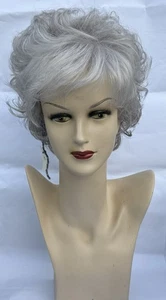 Ellen Wille Short Curly Mid Grey Synthetic Natural Wig - Picture 1 of 10
