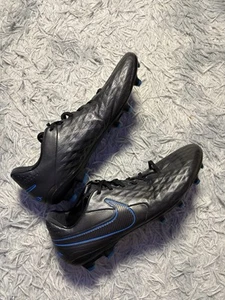 Nike Men's Legend 8 Pro FG Soccer Cleats, Multicolour Black Blue Heron US 12 - Picture 1 of 7