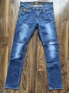 Superdry Copper Black Denim Corporal Slim W34 L34 Excellent Condition RRP £139 - Picture 1 of 22