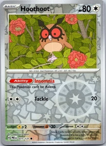 Hoothoot 077/131 - Prismatic Evolutions Reverse Holo - Picture 1 of 2