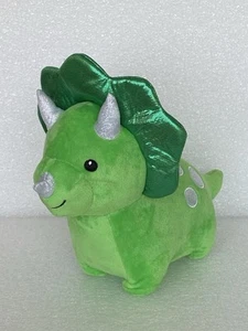 Plush Green Dinosaur Toy Stuffed Animal 8" Tall - Picture 1 of 11