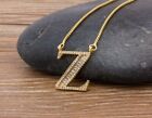 Gold Color Letters Pendant Necklace 26 Letters Charm Chain Fashion Necklaces 1pc