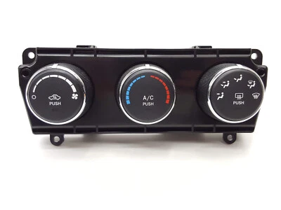 Dodge Jeep 2007-2010 OEM 3 perillas control de clima descongelación aire acondicionado P55111943AE Foto 1 de 4