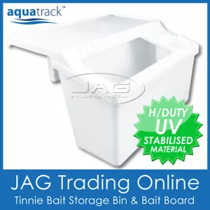 TINNIE BAIT STORAGE BIN BAIT BOARD & DRINK CUP HOLDER - Fishing Fillet Table Box - Bild 1 von 3