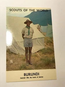 Scouts of the World Postcards 1968 BSA -- BURUNDI MH3 - Picture 1 of 1