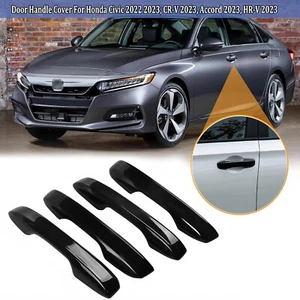 4Pcs Door Handle Cover Trim For 2022-2024 Honda Civic 2023-2024 Accord CR-V HR-V - Picture 1 of 10
