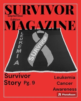 Handmade Leukemia Cancer blanket - Image 1 of 4