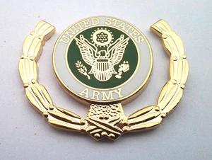 UNITED STATES ARMY LOGO w/ WREATH (1-3/16") Military Hat Pin 15778 HO - Picture 1 of 2