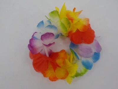 LUAU CELEBRACIÓN FLORAL COLA DE CABALLO SOPORTE ARCO IRIS COLOR FLORES EXÓTICAS NUEVO SIN ETIQUETAS Foto 1 de 3