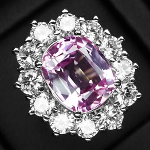 Dazzling Rose Pink Sapphire 10.20Ct 925 Sterling Silver Handmade Rings Size 7.25 - Picture 1 of 8