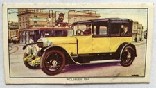 KELLOGGS TRADE CARDS 1962: Veteran Motor Cars No 13 WOLSELEY 1914 