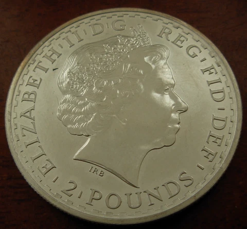 Great Britain 2000 Silver 1 oz 2 Pounds Britannia UNC Cover