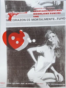 The Heartless Bastards Austin 2011 Poster SignNumber Decoder Ring Design Concern - Picture 1 of 2