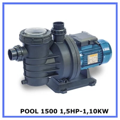 Pompa per piscina elettropompa autoadescante elettrica fuoriterra pool1500 1,5HP - Immagine 1 di 4