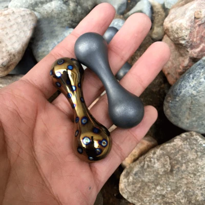 EDC Solid Titanium Alloy Begleri Unzip Toy Knucklebone Turn Bone Finger Dumbbell - Image 1 of 4