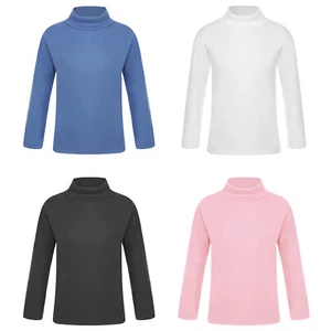 Kids Base Layer Tops Thermal Boys Girls Long Sleeve Warm Baselayer T-shirts - Picture 1 of 42