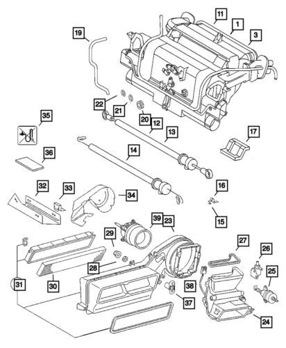 Actuador de calefacción de climatización genuino Mopar 2003-2006 Dodge Sprinter 2500 5133422AA Foto 1 de 1