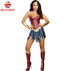 Movie Wonder Woman Diana Superhero Cosplay Costume Fancy Birthday Party Dress