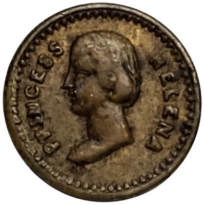 Scarce - 1846 GREAT BRITAIN PRINCESS HELENA Birth Coin Medalette Token NP0157 - Picture 1 of 2