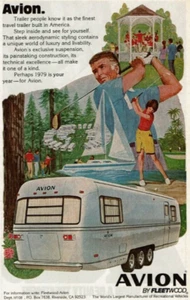 1978 Vintage Print Ad Avion by Fleetwood Golf Sail Boat Recreational Vehicle RV - Picture 1 of 2