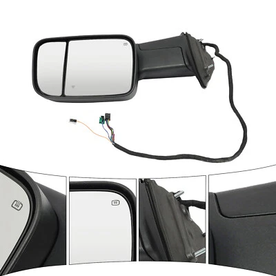 Towing Mirror Right Passenger Side Rearview Mirror For Ram 2500 3500 2019-2021 - Image 1 of 4