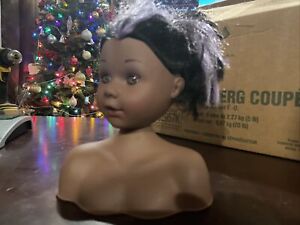 African American Doll Head Hair Styling