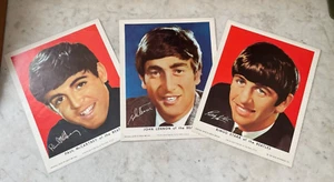 VINTAGE 1964 Beatles Lithos by Louis F. Dow Co - Paul, John & Ringo - Picture 1 of 5