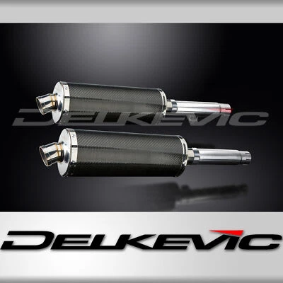 Kit silenciador escape carbono ovalado 14" deslizable Honda CB450 K3-K7 1970-1974 Foto 1 de 4