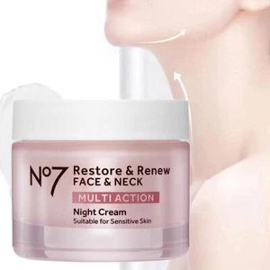 No7 Restore & Renew Face & Neck Repair Multi-Action Night Cream 50g |HOT~ - Picture 1 of 10
