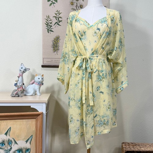 UNDERCOVER Y2k Vestito e Accappatoio Floreale Farfalla Babydoll Fata Stravagante Romantico Civetta L