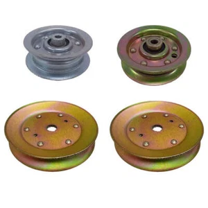 42" DECK RIDING MOWER IDLER & MANDREL PULLEYS 131494 173436 153535 - Picture 1 of 8