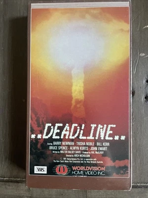 DEADLINE VHS 1987 Worldvision Nuclear Terrorism Barry Newman BRAND NEW RARE - Image 1 of 4