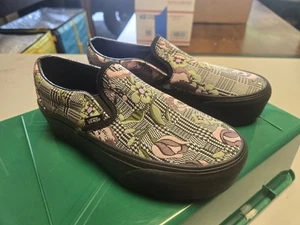 VANS Classic Slip-On Stackform Shoes Tapestry Floral Black Women's Size 7 - Picture 1 of 8