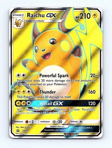 🔥🔥 Pokemon NM+ Sun moon Promos #SM90 Raichu GX - Bild 1 von 2