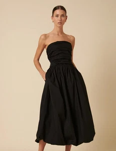 Nobody's Child Bandeau Bubble Hem Dannie Midi (Removable Straps) - UK 16 - BNWT - Picture 1 of 13