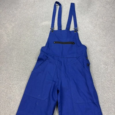 VTG French Dungarees Adult 28x30 Blue Bib Overalls Workwear Chore Carpenter Men - Image 1 of 4