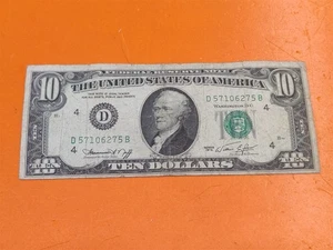 ⭐️⭐️⭐️⭐️⭐️ 1974 $10 Ten Dollar Bill US Federal Reserve Note (D) Cleveland Ohio - Picture 1 of 5