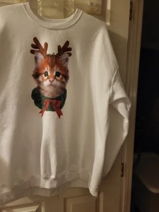 Womens  gildan CAT sweatshirt  - Picture 1 of 4