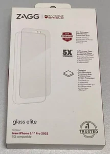 ZAGG Invisible Shield Glass Elite Screen Protector for Apple iPhone 14 Pro - Photo 1 sur 5