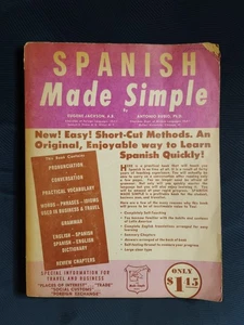 SPANISH MADE SIMPLE (1955 TPB) by Eugene Jackson - RARE ONLY COPY ANYWHERE!!! - Picture 1 of 10