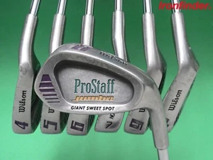 Wilson ProStaff Set 4-PW (7 clubs) Steel Shafts Mens Right-GREAT STARTER SET - Picture 1 of 14