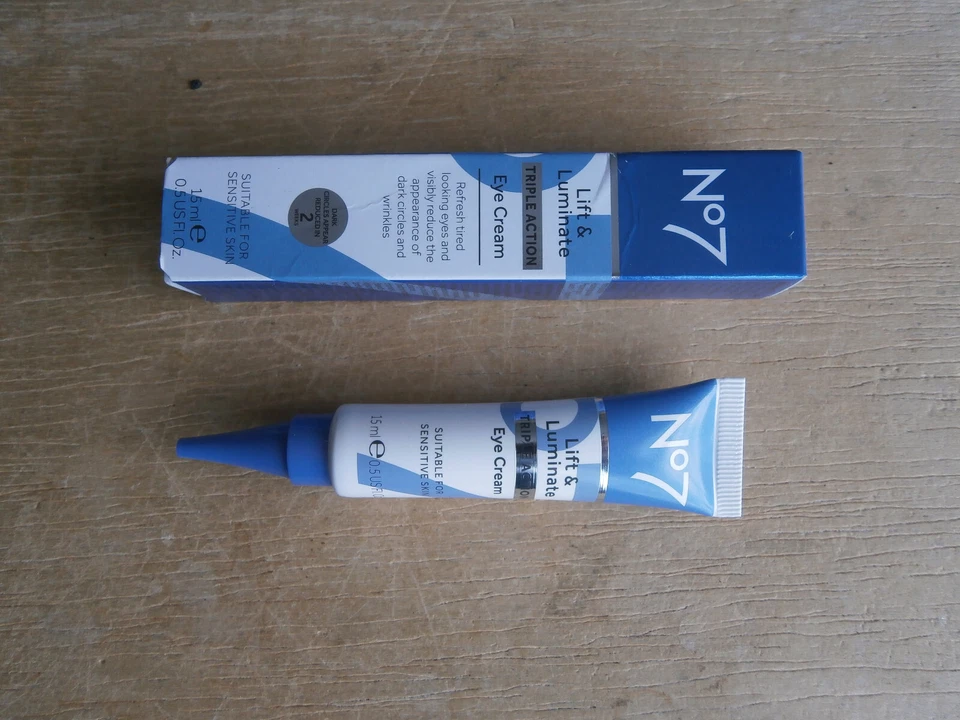 No7 LIFT & LUMINATE TRIPLE ACTION EYE CREAM 15ml - NEW - Image 1 of 1