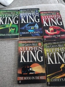 Stephen King The Green Mile  Book Set 2-6 First Edition 1st Print 1996 - Picture 1 of 3