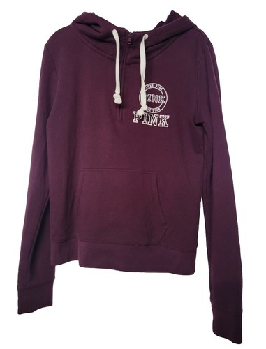 UNDERCOVER Felpa con cappuccio pullover rosa Victoria's Secret media 1 2 cerniera viola amore