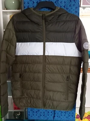 Jack & Jones Green Colour block Padded Jacket (Multiple Sizes Available) - Image 1 of 4
